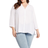 NYDJ Pintuck Blouse Plus Size - Optic White