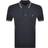 FARAH Vintage Alvin Tipped Polo T Shirt - Navy