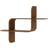 Umbra Montage Geometric Light Walnut Væghylde 62.2cm