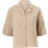 Only Cheesecloth Button Down Shirt Co-Ord - Beige