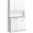 Homcom Kitchen Adjustable White Storage Cabinet 101x180cm