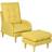Homcom Modern Yellow Armchair 90cm