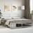 vidaXL Metal Bed Frame Without Mattress 193 x 203 cm White