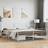 vidaXL Metal Bed Frame with Headboard and Footboard 200 x 200 cm