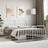 vidaXL Metal Bed Frame without Mattress 160x200 cm White