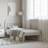 vidaXL Metal Bed Frame With Headboard 90x190 cm White