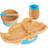 Dinosaur Bamboo Suction Baby Feeding Set 4pc Blue