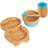 Penguin Bamboo Suction Baby Feeding Set 4pc Blue