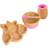 Unicorn Bamboo Suction Baby Feeding Set 4pc Pink