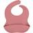 Baby Silicone Weaning Bib Dusty Rose