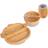 Monkey Bamboo Suction Baby Feeding Set 4pc Grey