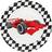 Boland Paper Plates Racing 8pcs. Fjernlager, 5-6 dages levering