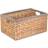 RED HAMPER Large Water Hyacinth With Rope Border Basket