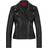 HUGO BOSS Larella-2 Oiled-Leather Jacket - Black