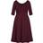 City Chic Cute Girl Elbow Sleeve Dress Plus Size - Oxblood