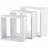 5 Five Bogkasser 3 Stk Hvid 30cm x 12cm x 30cm Opbevaringsboks 3stk