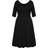 City Chic Cute Girl Elbow Sleeve Dress Plus Size - Black