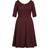 City Chic Cute Girl Elbow Sleeve Dress Plus Size - Dark Ruby