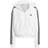 Adidas Essentials 3-Stripes French Terry Bomber Full Zip Hoodie - Black/White