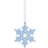 Wedgwood Christmas Snowflake Ornament Blue Décoration de Sapin de Noël