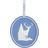 Wedgwood Holiday Cameo Reindeer Christmas Tree Ornament