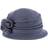 Scala Knit Wool Flower Cloche Hat - Denim