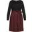 City Chic Uptown Dress - Oxblood