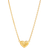 ByBiehl Just Love Heart Necklace - Gold/Transparent