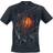 Spiral Steampunk Skull T-Shirt - Black