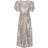 ROTATE Birger Christensen Sequin Midi Slit Dress - Silver