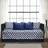 Lush Decor Edward Trellis Loose Sofa Cover Blue (190.5x99.1cm)