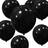 Latex Balloons 12 inch Black 50-pack