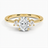 Selene Three Stone Diamond Engagement Ring - Gold/Transparent