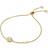 Michael Kors Pavé Halo Slider Bracelet - Gold/Transparent