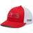 Columbia PFG Hooks Mesh Ball Cap High Crown - Red Spark/Silver