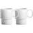 Sagaform Coffee & More White Krus 25cl 2stk