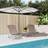 vidaXL Folding Beach Chairs 2 pcs Brown Textilene and Powder-coated Steel