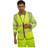 Click B-Seen Yellow Zip Fasten Hi-Vis Waistcoat NWT5409-4XL