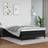 vidaXL 140x190 cm Kunstlæder Sort Sengeramme