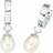 Amor 925 Sterling Silver Women's Earrings with Zirconia Synth - Silver