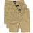 The Children's Place Boy's Uniform Stretch Chino Shorts 3-pack - Flax