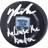 Yanni Gourde Seattle Kraken Autographed 2021-22 Inaugural Season Official Game Puck with Release The Kraken