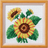 Orchidea cross stitch kit: sunflower