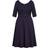 City Chic Cute Girl Elbow Sleeve Dress Plus Size - Navy