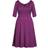 City Chic Cute Girl Elbow Sleeve Dress Plus Size - Plum