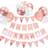 Garlands Happy Birthday Banner Balloons Rose Gold