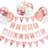 Yelyan Garlands Happy Birthday Banner Balloons Rose Gold