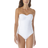 Anne Cole Twist Front Shirred One Piece - White