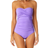 Anne Cole Twist Front Shirred One Piece - Amethyst