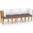 vidaXL 3087007 Loungesæt, borde inkl. 3 sofaer